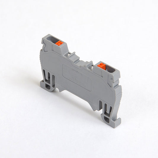 ONKA 1.5mm2 spring clamp / push-in type DIN rail terminal, grey, 1020002