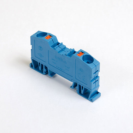 ONKA 10mm2 Spring Clamp / Push-in type DIN rail terminal, blue, 1020047