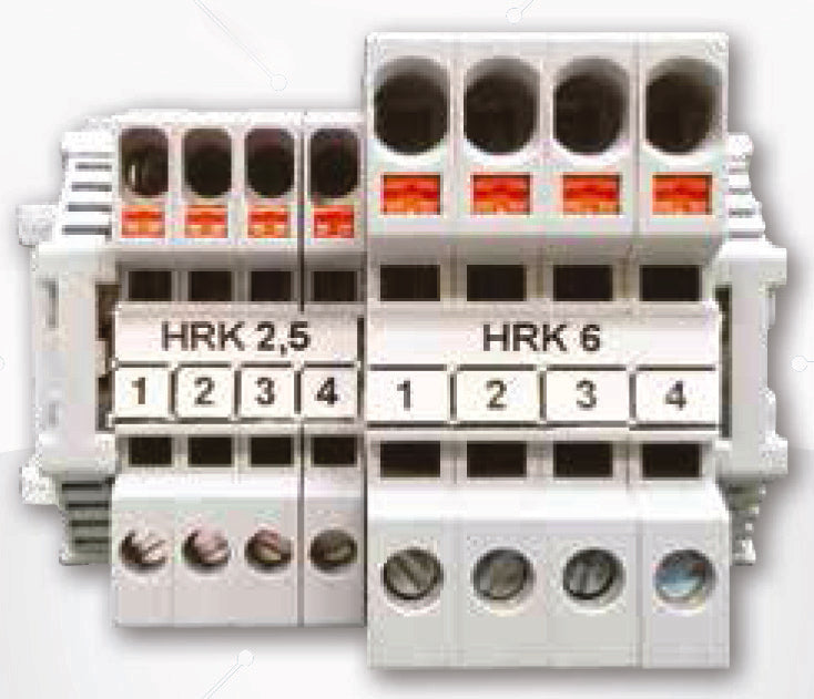 Onka ONKA 2.5mm2 Hybrid Screw / Spring clamps Terminal DIN Rail Terminal 2 ...