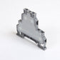 ONKA 2.5mm2, double level screw clamp terminal block, DIN rail terminal 4-wires, grey, 1010332