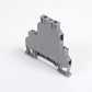 ONKA 2.5mm2, double level screw clamp terminal block, DIN rail terminal 4-wires, grey, 1010332