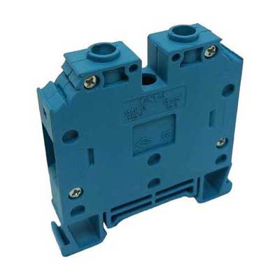 ONKA 25mm2 Screw Clamp type DIN rail terminal block, blue, 1010065