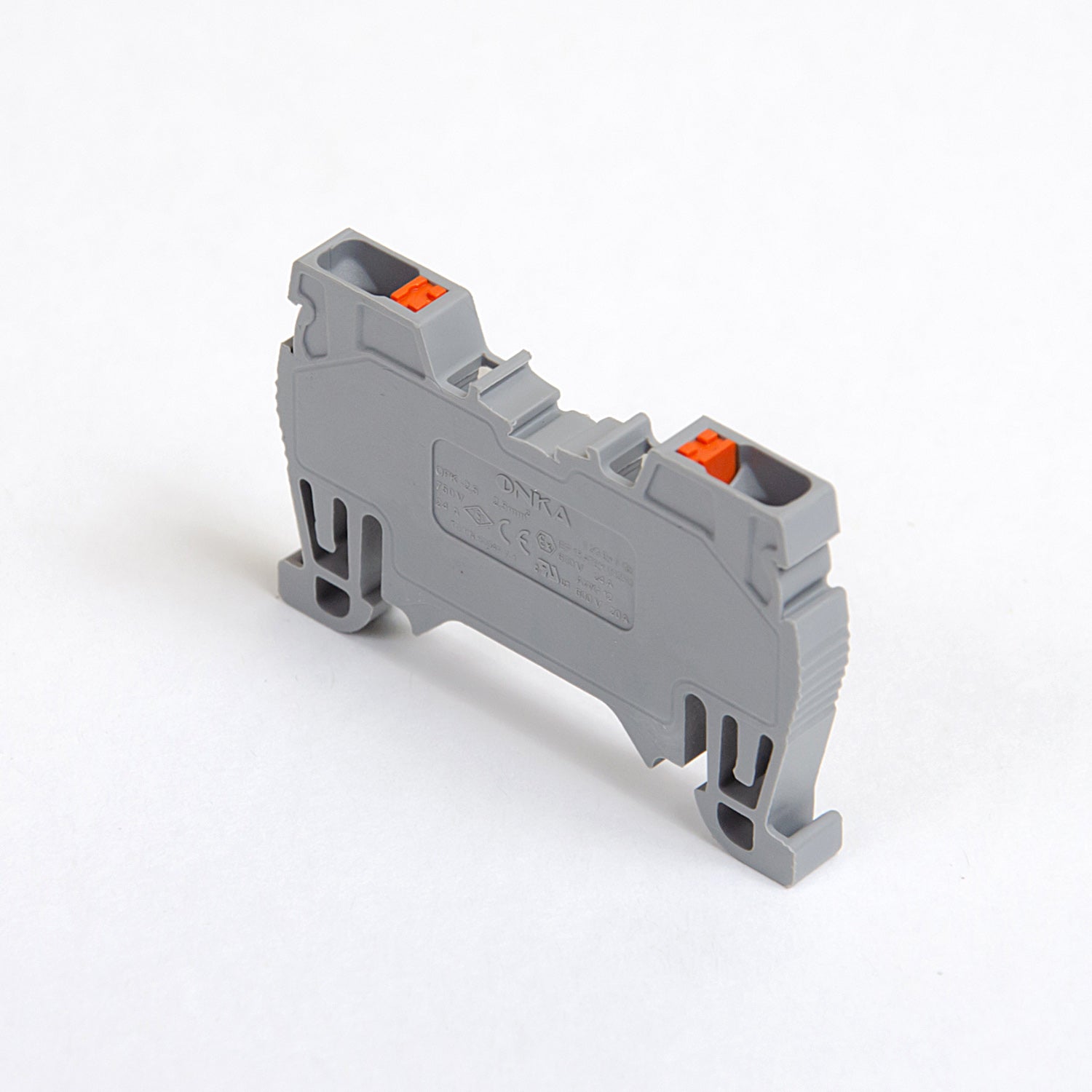 ONKA 2,5mm2 Spring Clamp / push-in type DIN rail terminal, grey, 1020013