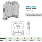 ONKA 35mm2 Screw Clamp type DIN rail terminal block, grey, 1010082