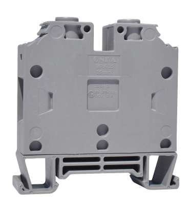 ONKA 35mm2 Screw Clamp type DIN rail terminal block, grey, 1010082
