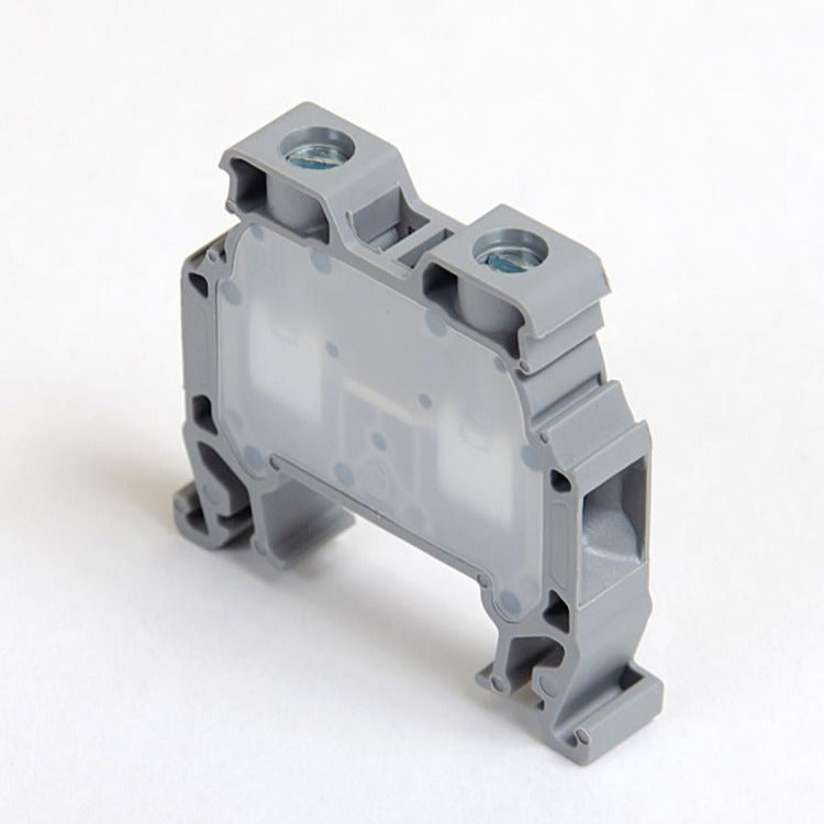 ONKA 6mm2 Screw Clamp type DIN rail terminal block, grey, 1010032