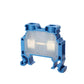 ONKA 6mm2 Screw Clamp type DIN rail terminal block, blue, 1010035