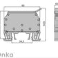 ONKA 6mm2 Screw clamp connection terminal with fuse holder  (fuse cartridge not included) grey, 1010241