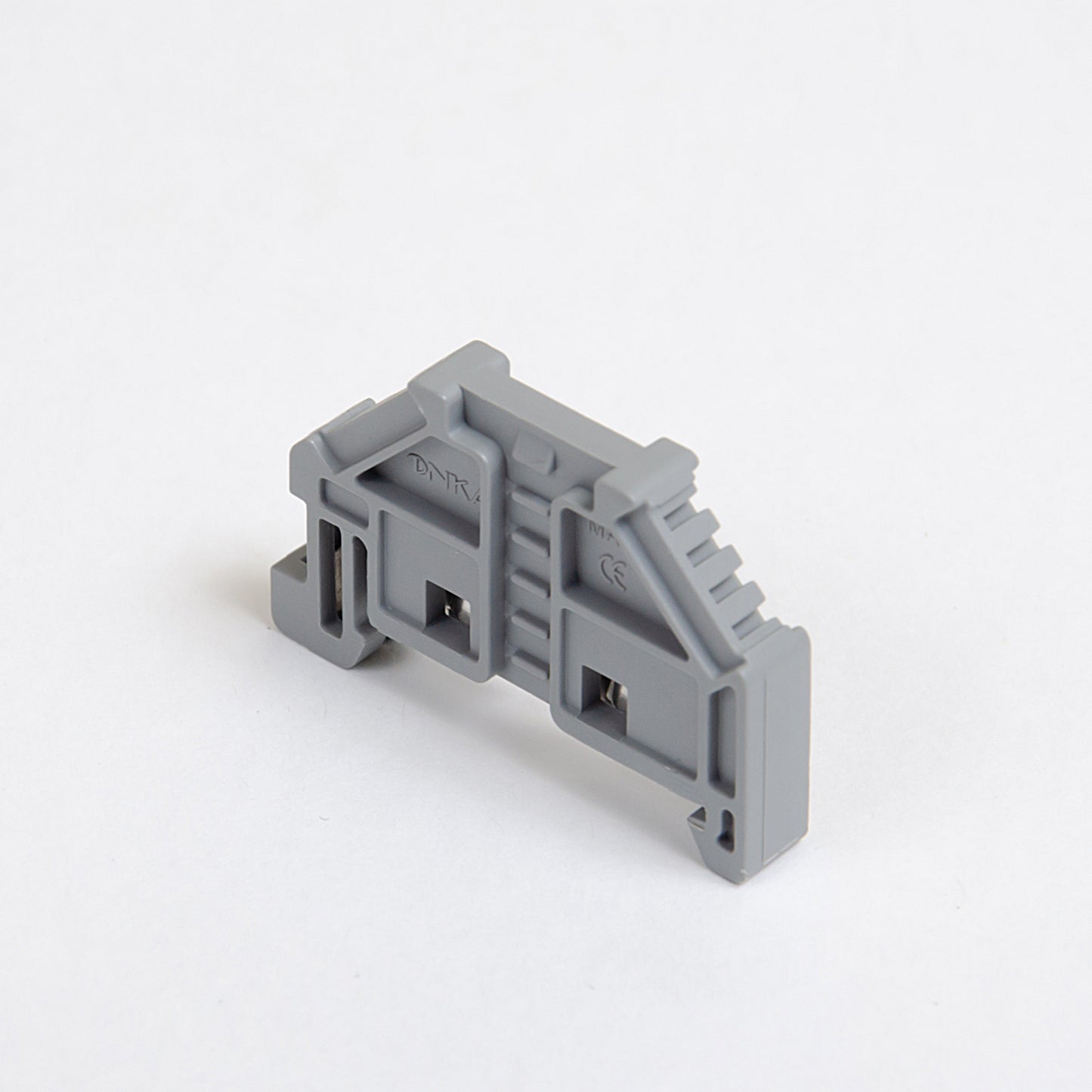 ONKA End clamp universal bracket for Spring (Push-in) and Screw terminal block, grey , 1060002