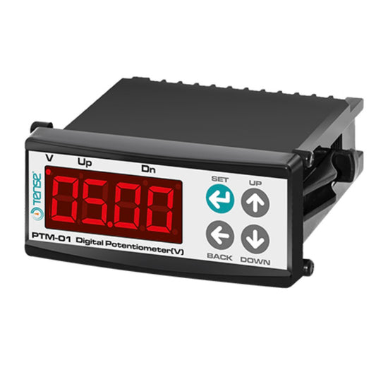 Programmable Digital Potentiometer, 0-10V, 100..240VAC and 24VDC/AC, Two Digital Inputs, 4-Digit LED, PTM-01, TENSE
