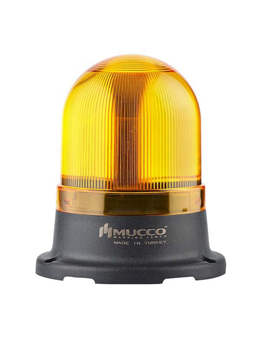 RED / YELLOW Signal Beacon LED Flashing/Strobe/Steady light, with or without buzzer, IP65, 12-24 V AC/DC, ø70mm , SNT-715