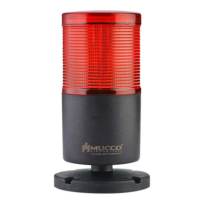 Snt Led Signal tower one layer Steady RED LED light, electronic buzzer / audib ...