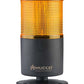 Signal tower one layer Flashing + Steady  AMBER / Yellow  LED light, electronic buzzer,  IP65, SNT-7022 / SNT-7013