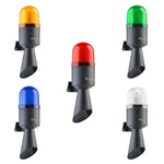 Universal LED warning light with horn sounder / siren, 16 tones, IP65 , 12-24V / 40-250V AC/DC, 130dB , SNT-711, SNT-712