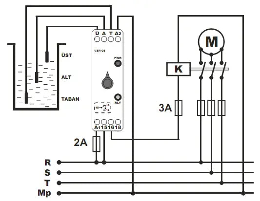 Variline Connection Water Level Sensor Water Level Controller / Level Monitoring Relay /Water switch DIN rail ...
