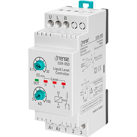 Water Level Controller / Level Monitoring Relay / Water switch with timer function, DIN rail mounted SSR-05D TENSE