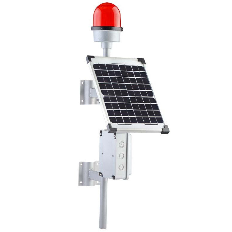 Barrier flasher with solar panel – Principal Elektrik UK Ltd.