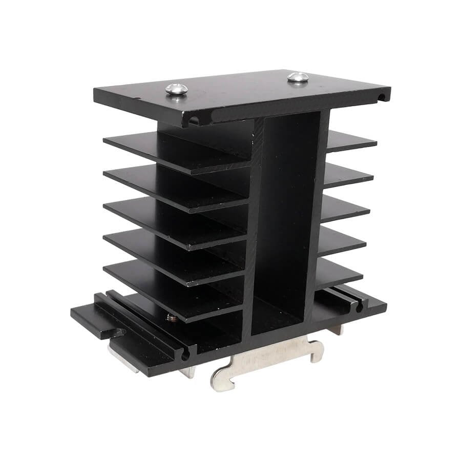 Aluminum Heatsink for Solid State Relays SSR, DIN rail mount